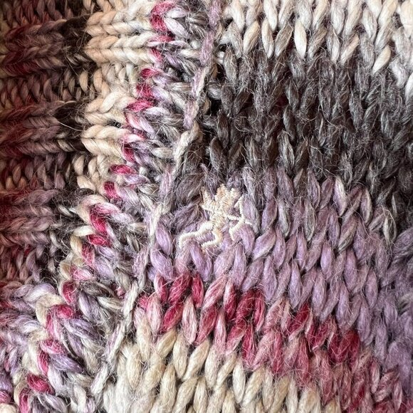 EDC by Esprit Sweater Womens Size M/8 Colorful Neutral Wool Blend Shawl Neckline - Picture 7 of 16